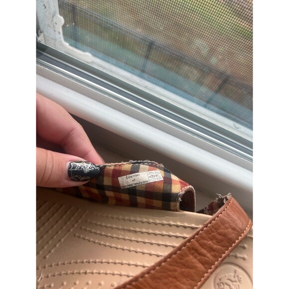 Crocs A-Leigh Women’s Brown Leather Open Toe Wedge Sandal Size 7 - Picture 5 of 9